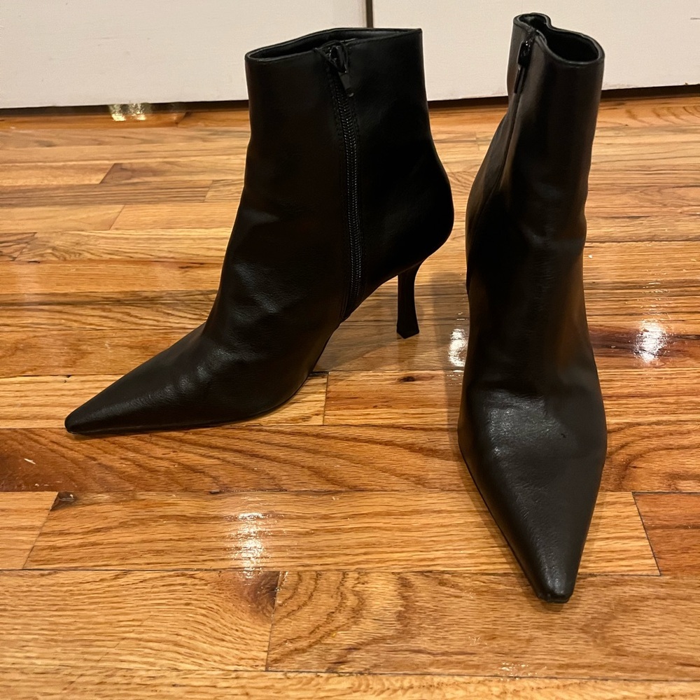 MANGO Black Ankle Boots